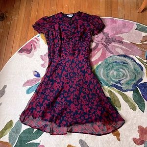 dELIA*S Navy + Red Floral Dress